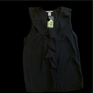 Women’s H & M black sleeveless blouse Size 8